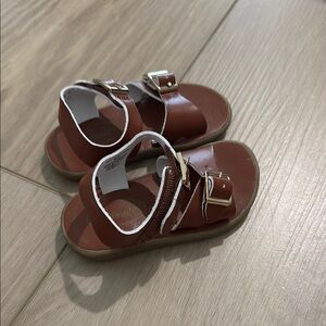 Brown Kids Sandals foot mates